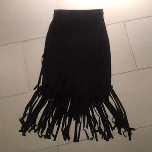 Suede Skirt